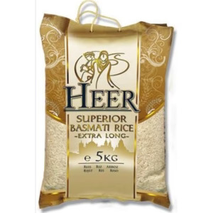 Heer Long Grain Basmati Rice - 20kg